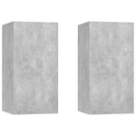 Wall TV Cabinet 2 pcs Concrete grey 30.5 x 30 x 60 cm 803335