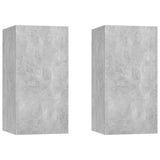 Wall TV Cabinet 2 pcs Concrete grey 30.5 x 30 x 60 cm 803335