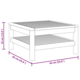 Coffee Table 65x65x35 cm Solid Acacia Wood 316292