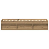 Bed Frame without Mattress Artisan Oak 100x200cm Engineered Wood 3328821