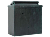 Wall Mounted Mailbox Green 29 x 13 x 41 cm Cast Aluminum 42023496