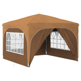 Pop-up Party Tent 290 x 290 x 245 cm Beige 42019870