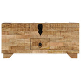 247327 Coffee Table Solid Mango Wood 80x40x35 cm