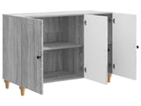 Sideboard Grey Sonoma 89 x 34.5 x 80 cm Engineered Wood 894191