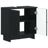 Bathroom Sink Cabinet EDE Black 59.5 x 31.5x 59 cm 895906