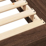 Bed Frame without Mattress Brown Oak 90x200 cm 3281216
