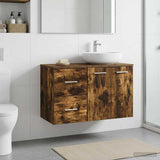 Bathroom Cabinet In-between Smoked Oak 30 x 41 x 50 cm 890370