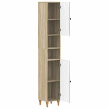 Bathroom Cabinet with Open Shelf ALKMAAR Sonoma Oak 896157