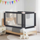 Toddler Safety Bed Rail Dark Grey 140x25 cm Fabric 10228