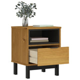 Bedside Cabinet "FLAM" 40x35x50 cm Solid Wood Pine 357812