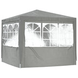 Party Tent Light Grey 250 x 250 x 240 cm PE and Steel 42032997