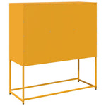 ZNTS Sideboard Mustard Yellow 100.5x39x107 cm Cold-rolled Steel 853425