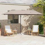 Umbrella Taupe 372 x 198 x 243 cm Polyester and Aluminium 42003378