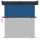 ZNTS Balcony Side Awning 175x250 cm Blue 48438