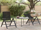 Reclining Garden Chairs 2 pcs Black 58 x 71 x 112 cm Textilene 42030042