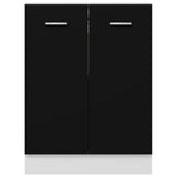 801189 Bottom Cabinet "Lyon" Black 60x46x81,5 cm Engineered Wood