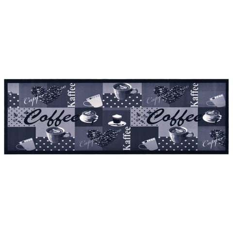 Kitchen Carpet Washable Coffee Blue 60x300 cm 315969