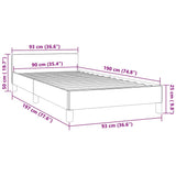 Bed Frame without Mattress Black 90x190cm Single Velvet 349904