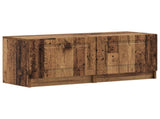 5 Piece LED TV Cabinet Old Wood Engineered Wood 3417012