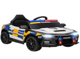 Kids Electric Ride on Police Car with Remote Control, Music, Horn, Siren Flashing Lights for 3-5 T3398P378920