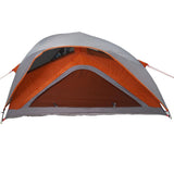 Camping Tent 1-Person Grey and Orange Waterproof 4009544