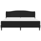 Bed Frame with Headboard Black 180 x 200 cm Faux Leather 3415272