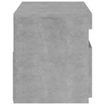 TV Cabinet with LED Lights Concrete Grey 75x35x40 cm 804399