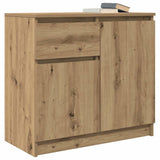 Sideboard with Drawer Artisan Oak 71x35x65 cm Engineered Wood 861606