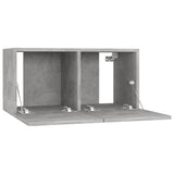 Hanging TV Cabinets 3 pcs Concrete Grey 60x30x30 cm 804522