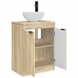 Bathroom Vanity with Sink Sonoma Oak 54 x 35 x 83 cm 890140