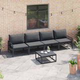 Garden Sofa Set Anthracite Steel 3378964