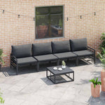Garden Sofa Set Anthracite Steel 3378965