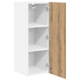 Hanging Cabinet with Door Artisan Oak and White 30 x 31 x 80 cm 884256