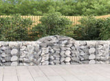 Arched Gabion Baskets 30 pcs 200x50x80/100 cm Galvanised Iron 3146316