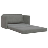 Folding Sofa Bed Dark Grey 124 x 71 x 78 cm Velvet 42030516
