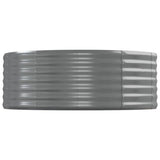 Garden Raised Bed Galvanised Steel 544x100x36 cm Grey 319014
