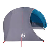 ZNTS Camping Tent Dome 4-Person Blue Waterproof 94728