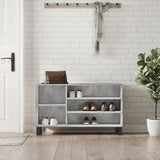 Shoe Cabinet Concrete Grey 102x36x60 cm Engineered Wood 831424
