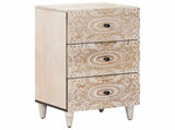 Sideboard with Drawer White 40 x 33.5 x 75 cm Solid Mango Wood 4018391