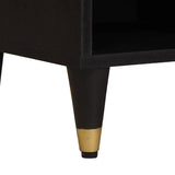 TV Cabinet with Drawer Black 100 x 33 x 46 cm Solid Mango Wood 4018824