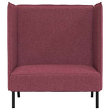 Highback Sofa Wine red 109 x 56 x 121 cm Fabric 42010835