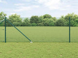 Welded Wire Fence with Spikes 10 x 1 m PVC-coated Steel Green 3352045