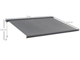 3 x 2.5m Electric Awning with Remote Controller, Aluminium Frame DIY Retractable Awning, UV50 Sun T3398P315961