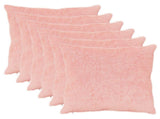 Cushion Cover 6 pcs HEERLEN Pink 70 x 70 cm Faux Rabbit Fur 913466