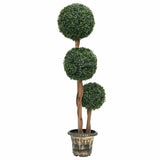 Artificial Boxwood Plant with Pot Ball Shaped Green 119 cm 336514