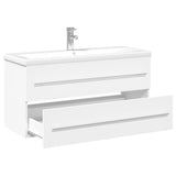 Bathroom Sink Cabinet with Built-in Basin White 3278794
