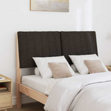 Upholstered Headboard Black 120 cm Solid Pine Wood 879406