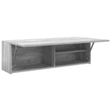Bathroom Wall Cabinet Grey Sonoma 100x25x30 cm Engineered Wood 860099