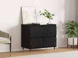 Sideboard Black Oak 60 x 35 x 70 cm 879494