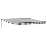 Awning Frame Anthracite and White 400 x 300 cm 3330525